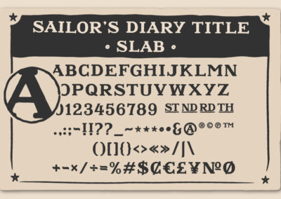 Sailor´s Diary Title Slab